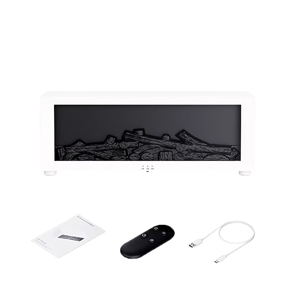 Transform Your Space with the Flame Aroma Humidifier - Essential Oil Diffuser with LED Light and Remote Control